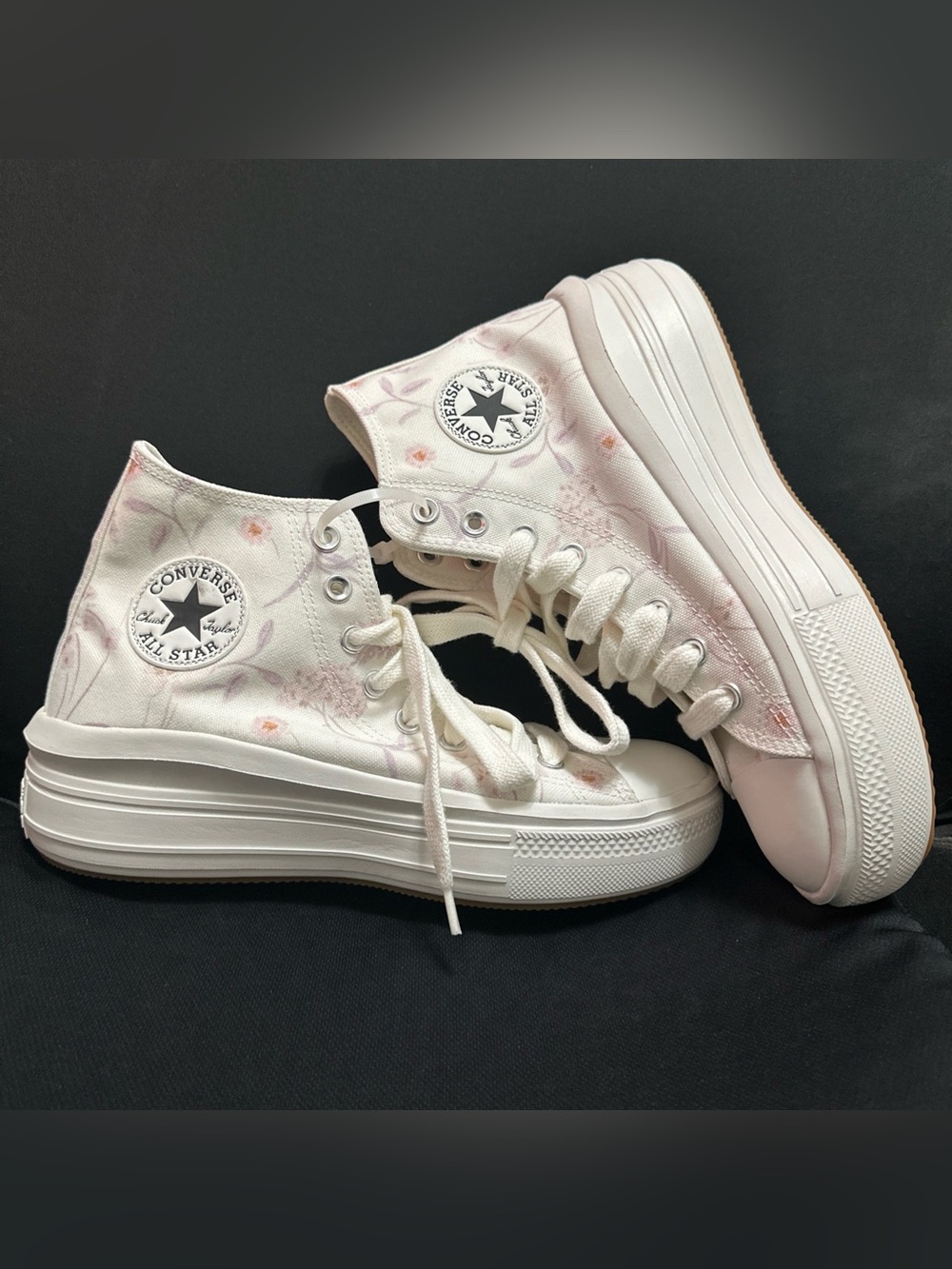 Converse Women Taylor All Star Move Platform High 'Watercolor Flowers’ size 10